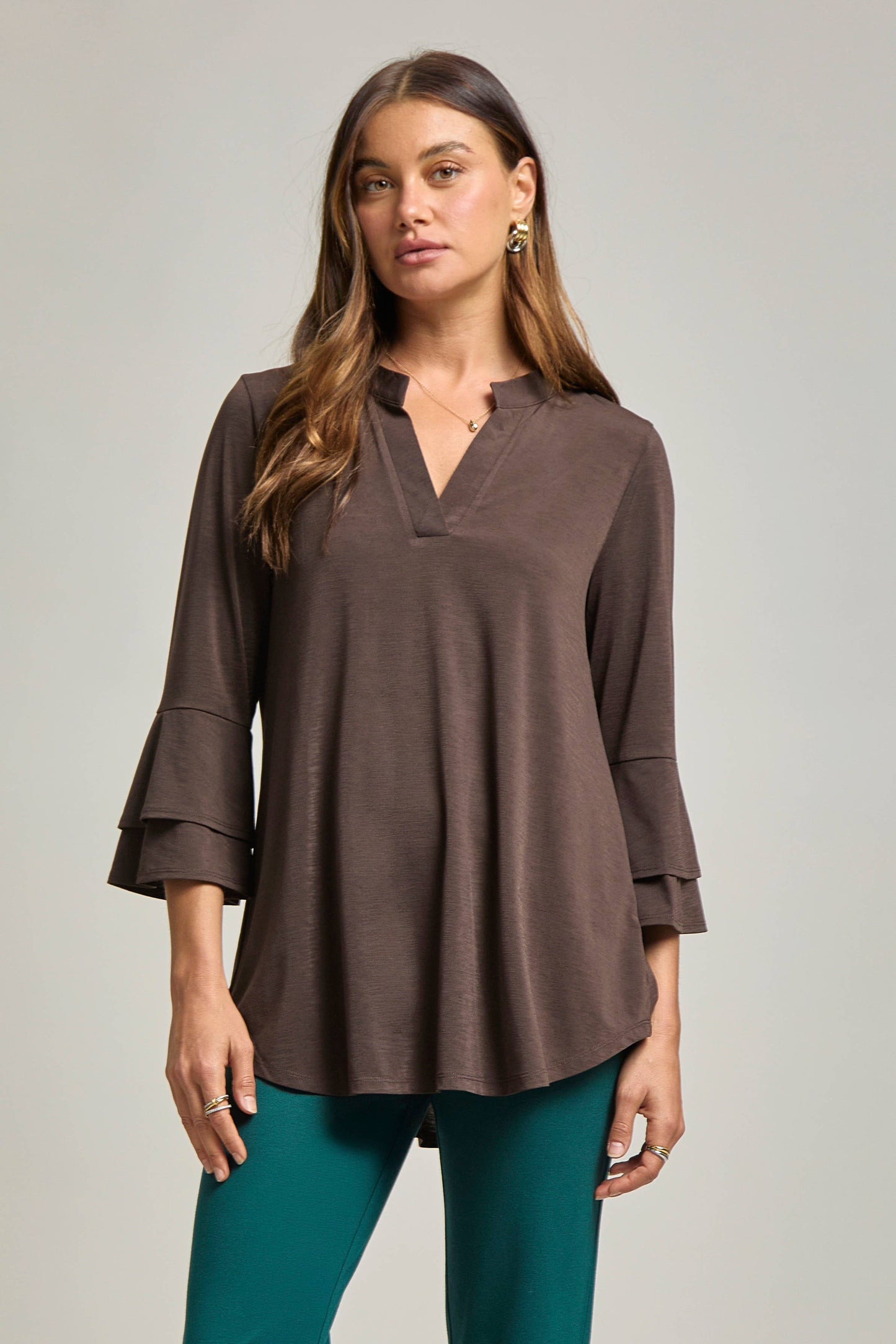 Solid Color Belled Lizzy Top