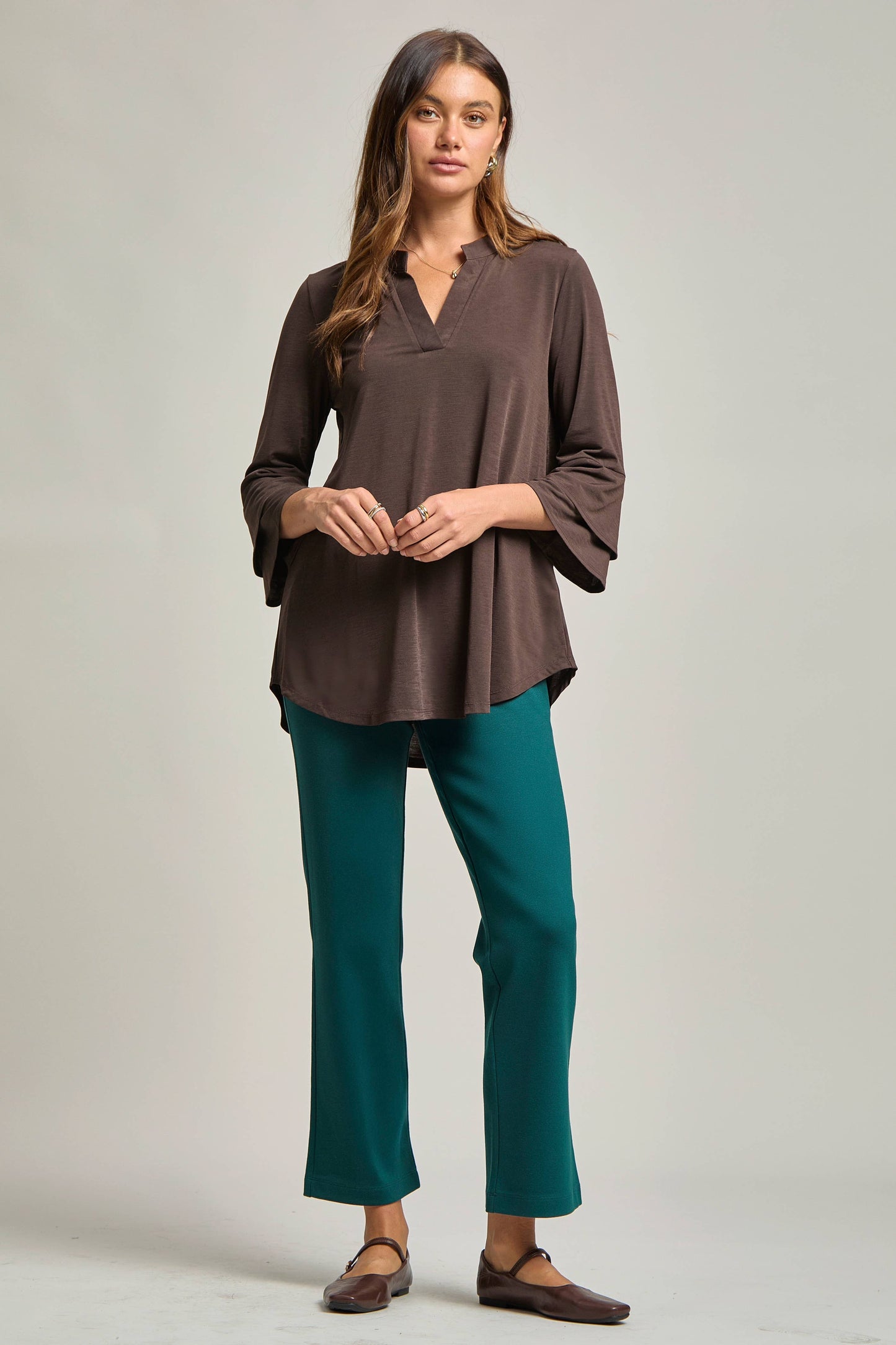 Solid Color Belled Lizzy Top