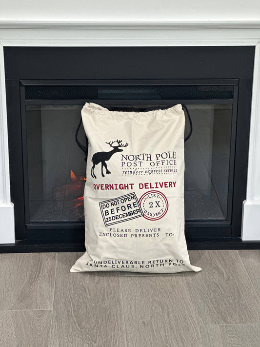 Christmas Santa Sack "North Pole Natural"