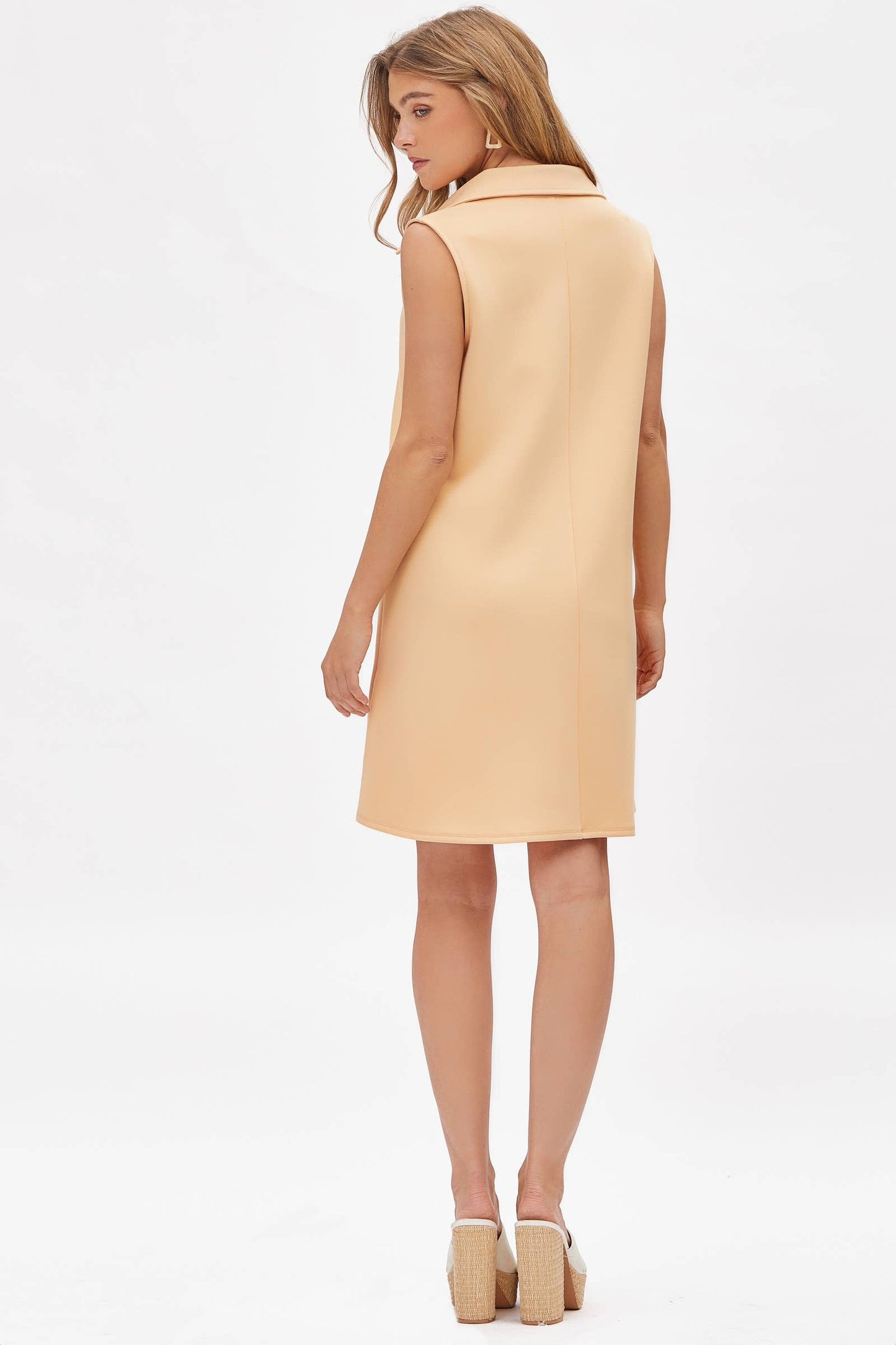 Collared Scuba Modal A-Line Dress
